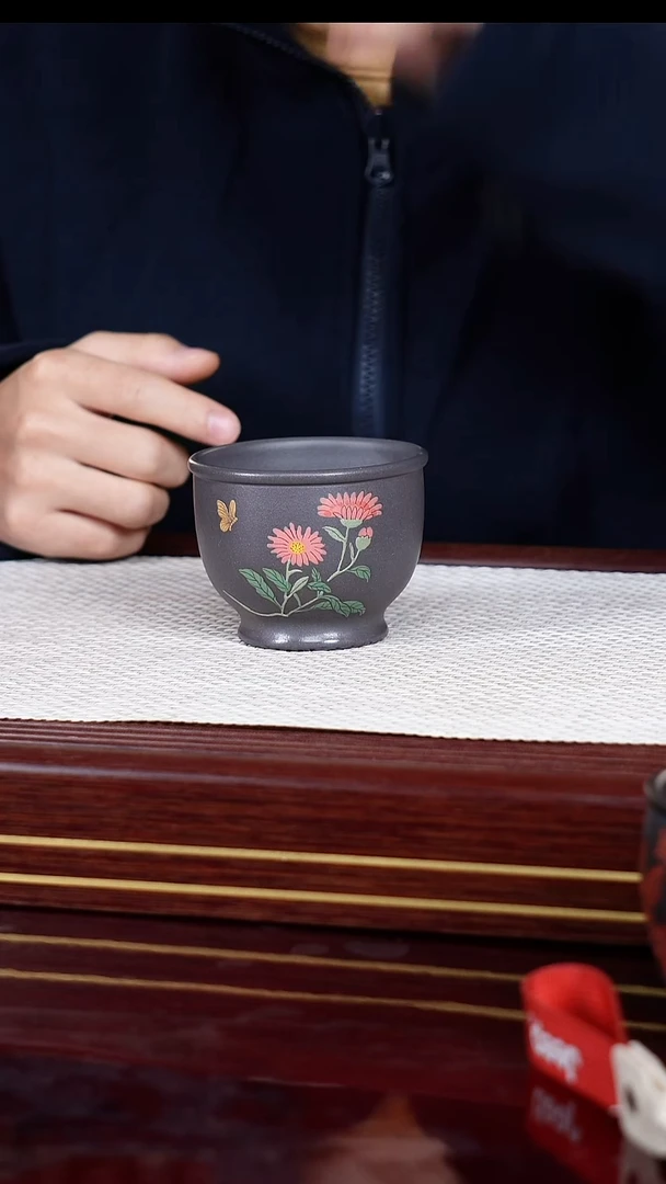 茶杯紫砂宜兴原矿茶具 手工紫砂