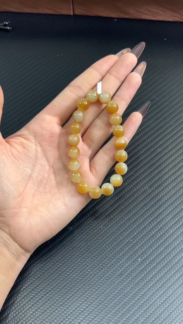 未镶嵌手串和田玉?**草若羌微色差卡10