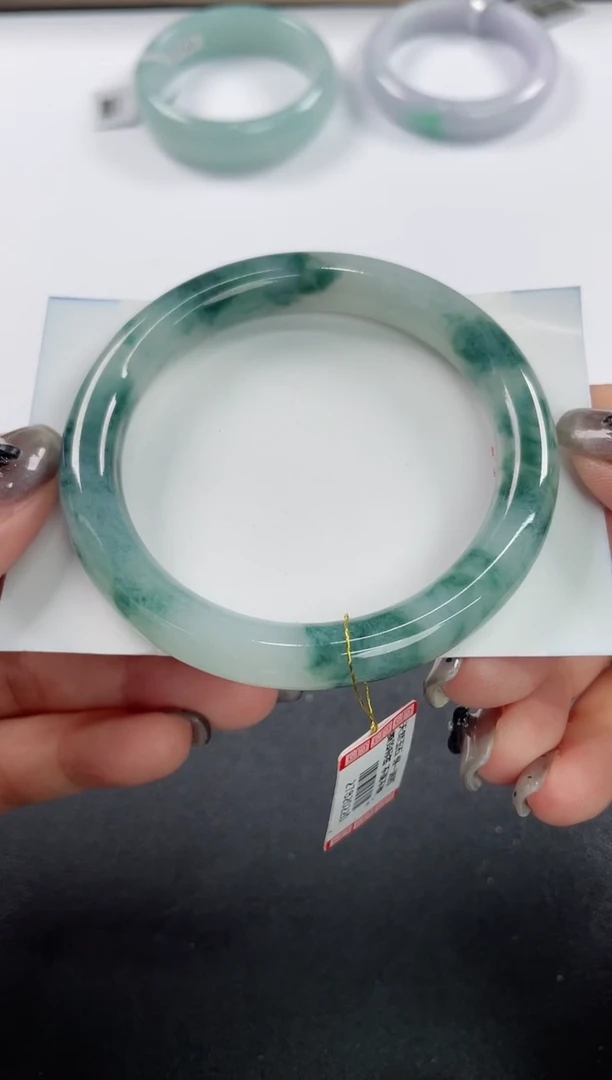 未镶嵌手镯翡翠基地发货H8971 56+