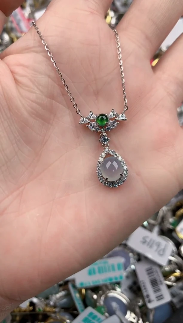 银S925镶嵌戒指翡翠131313---10