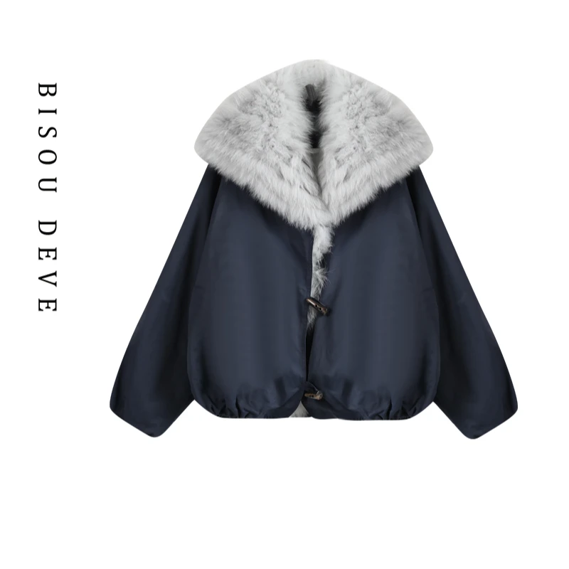 【小呆鸟专享】狐狸毛鹅绒派克服MV21060569小呆鸟