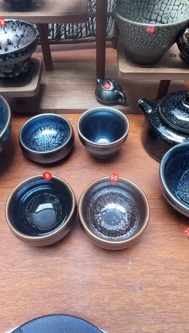 茶盏李*民9 75号2个建盏工匠茶器