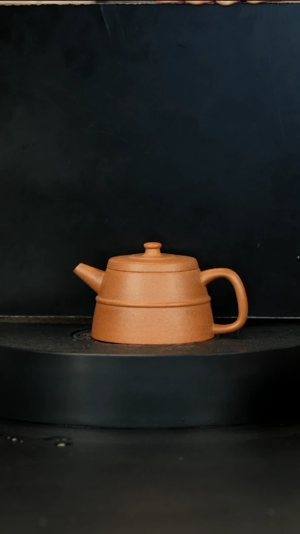 【闪购商品】紫砂茶壶黄龙山团山黄金段束腰井栏