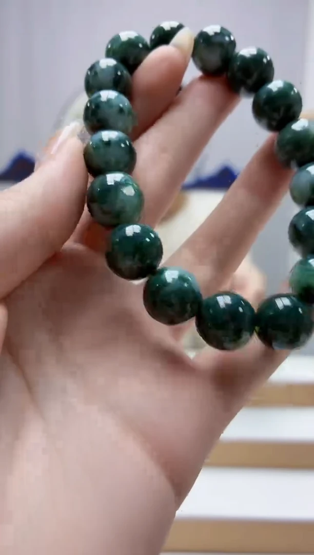 未镶嵌定制翡翠4812jw-毛货手串59