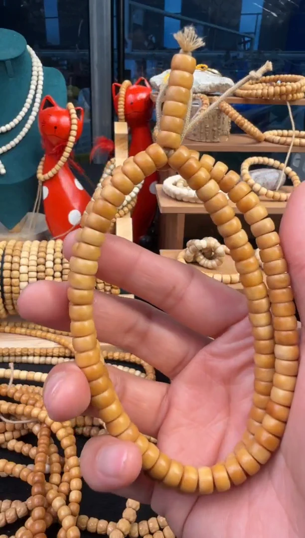 【闪购商品】菩提根/象牙果手串龙脊菩提脖挂药片卡8.120颗