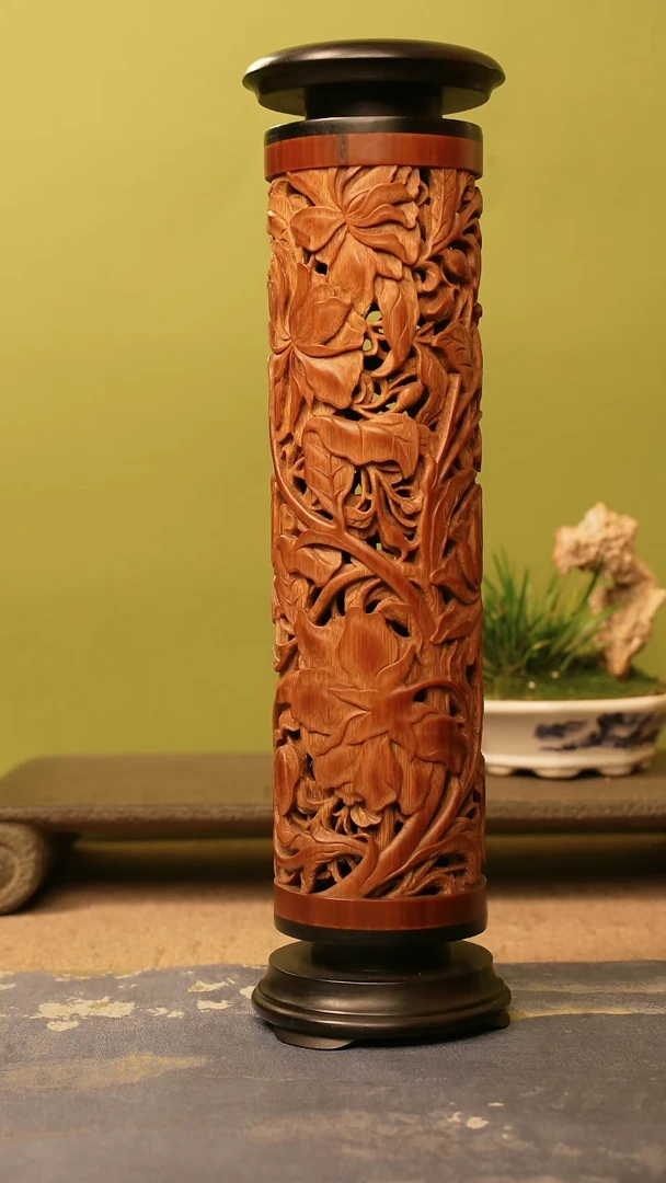 竹艾****s宝相花香筒