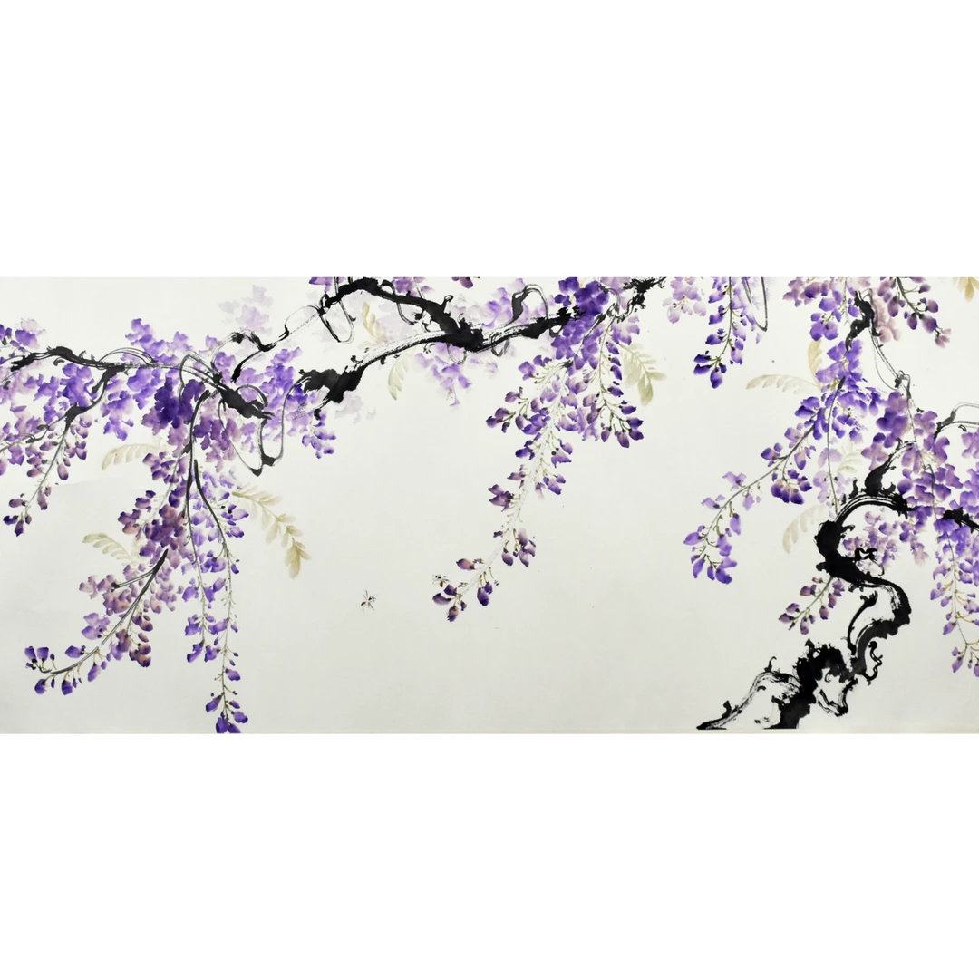 HM5056 紫气东来 69×137cm 纸本镜片 8.5平尺