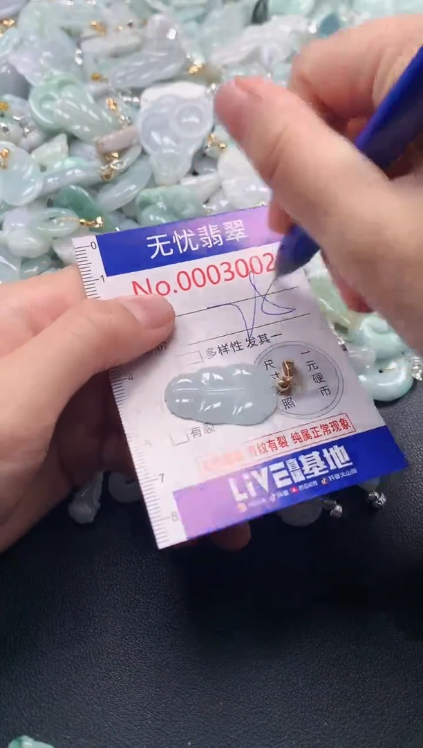 吊坠(不含链)未镶嵌翡翠3002