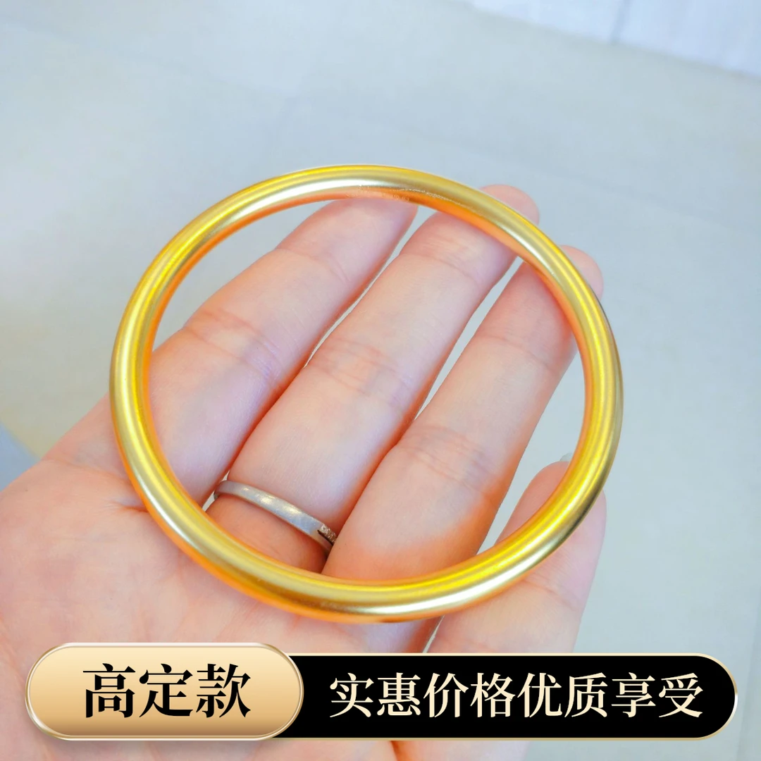 铜合金手镯 5mm精工莲花古法传承高定金店同款经典新中式国潮风格