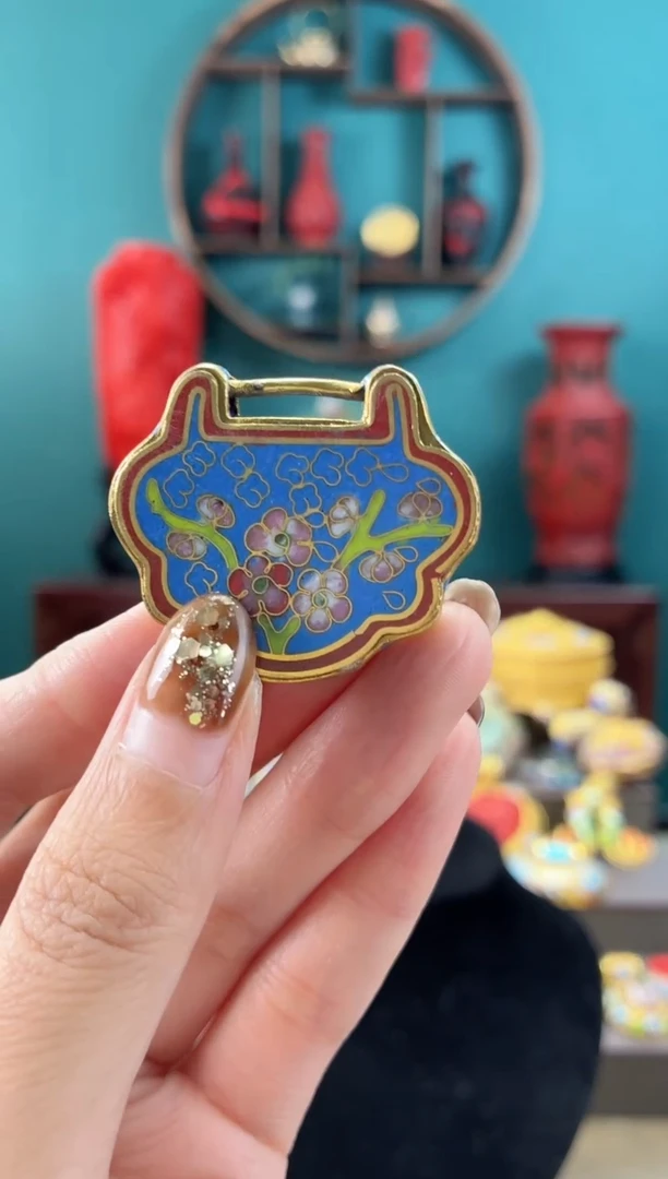 非遗手工景泰蓝吊坠