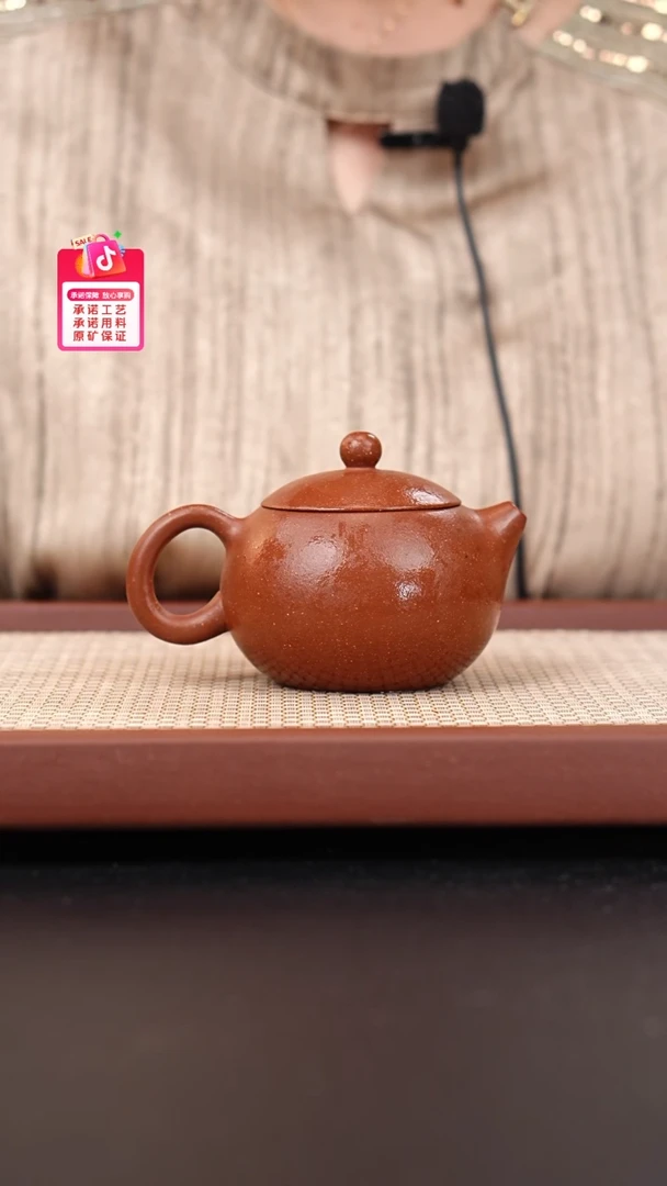 紫砂茶宠紫玉金砂西施180cc王彬