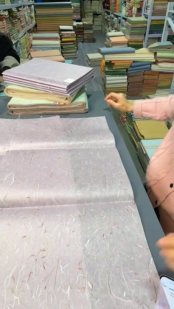 纯手工34*69cm25张薰衣草紫青丝红花雁楮清水云龙