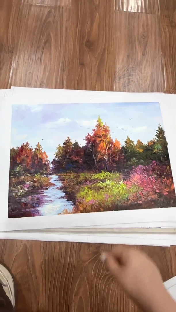 油画纯手绘油画 画芯 37*55cm