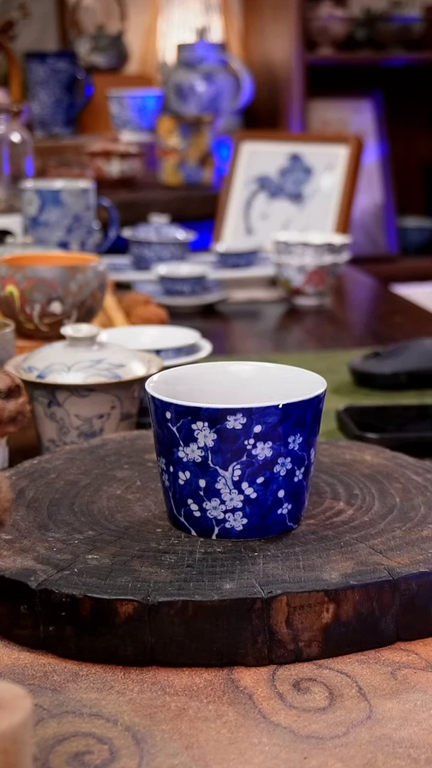 杯子冰梅手工手绘手工手绘