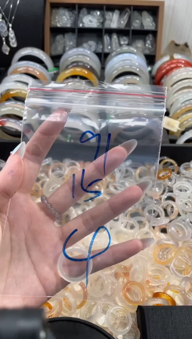 玛瑙/玉髓戒圈未镶嵌91