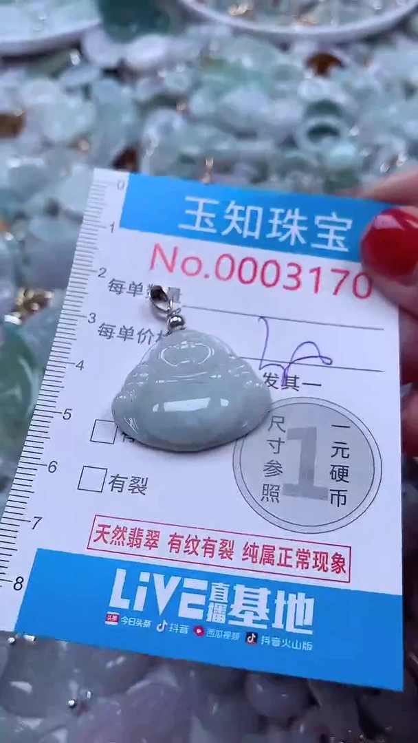 吊坠(不含链)未镶嵌翡翠3170