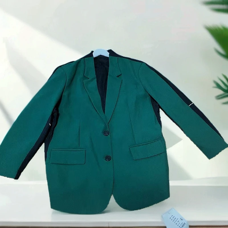 【静姐宠粉】百搭运动款韩版潮流休闲拼接单排扣时尚西装88089