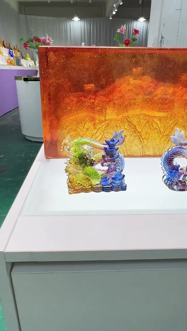 【闪购商品】泥塑古法琉璃龙摆件