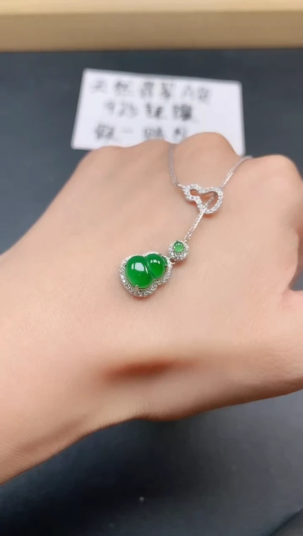 银S925镶嵌戒指翡翠11111