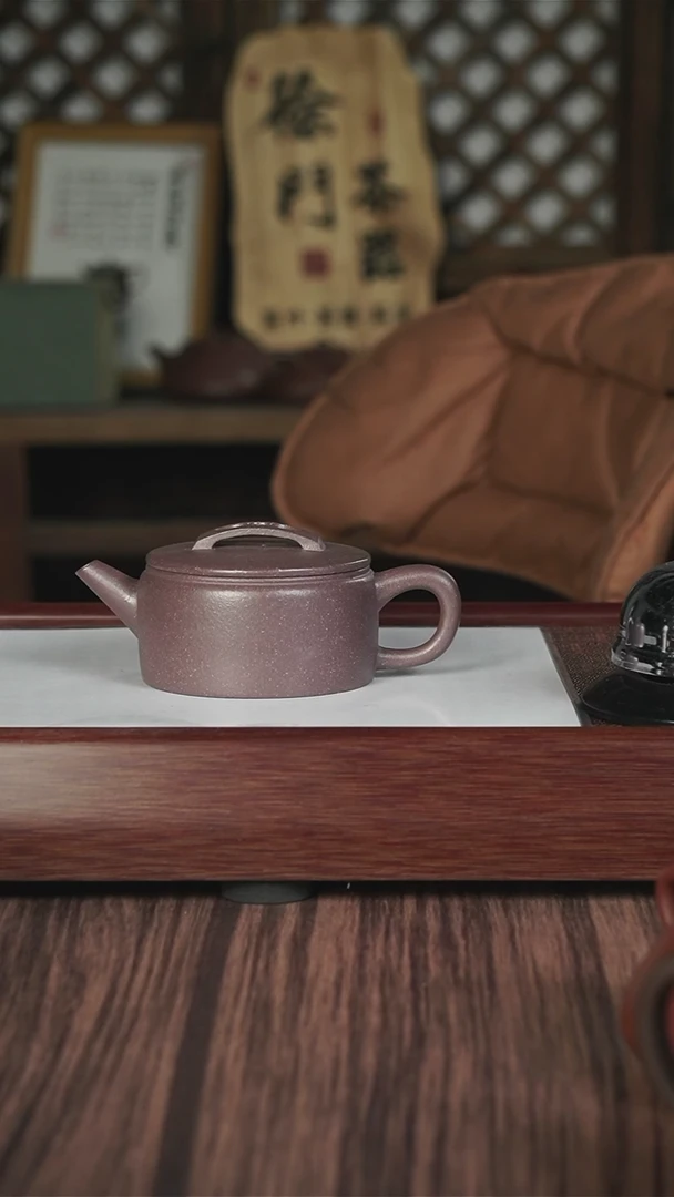 【闪购商品】紫砂茶壶lhb  粗砂天青  汉瓦