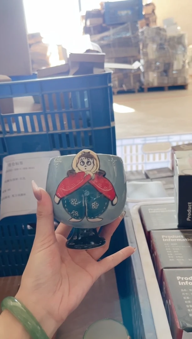 陶瓷手工手绘陶瓷直播间
