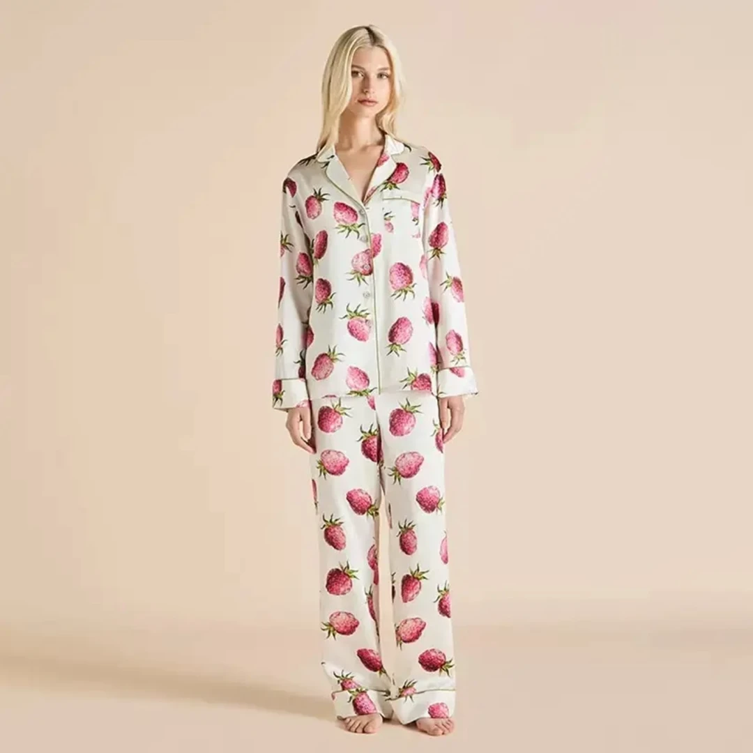 【微甜草莓】小众设计轻奢潮牌家居服套装