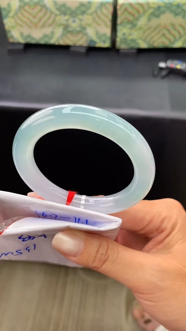 未镶嵌手镯翡翠天然A货缅甸翡翠K43圈口56.7