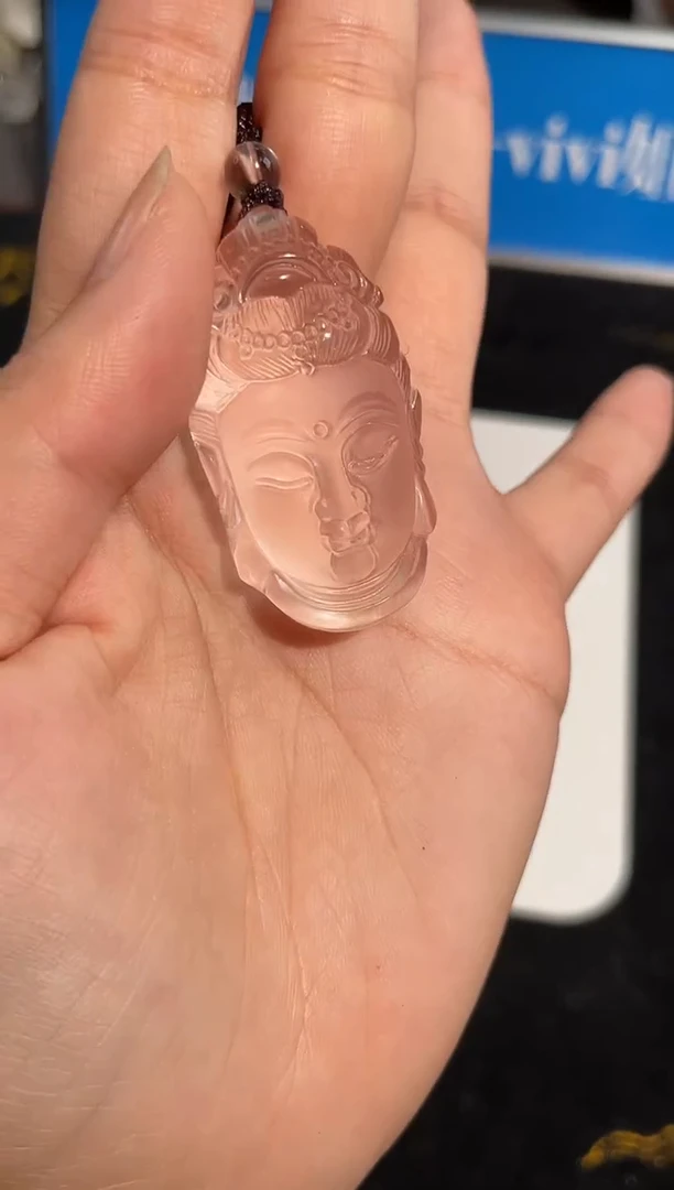 未镶嵌颈饰水晶白水晶观音吊坠