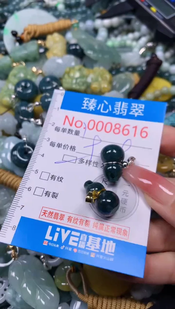 【闪购商品】翡翠颈饰未镶嵌含绳0008616