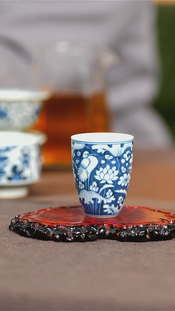 景德镇纯手工纯手绘  一路连科手雷杯  容量60