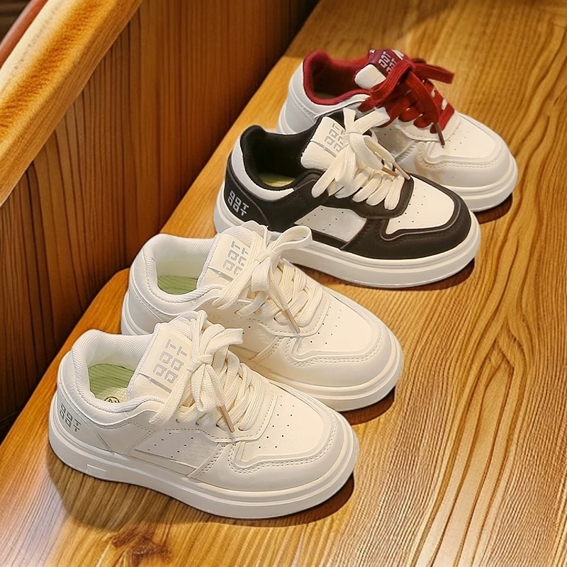 儿童板鞋男童鞋子2025年春秋新款童鞋女童小白鞋软底休闲鞋运动鞋