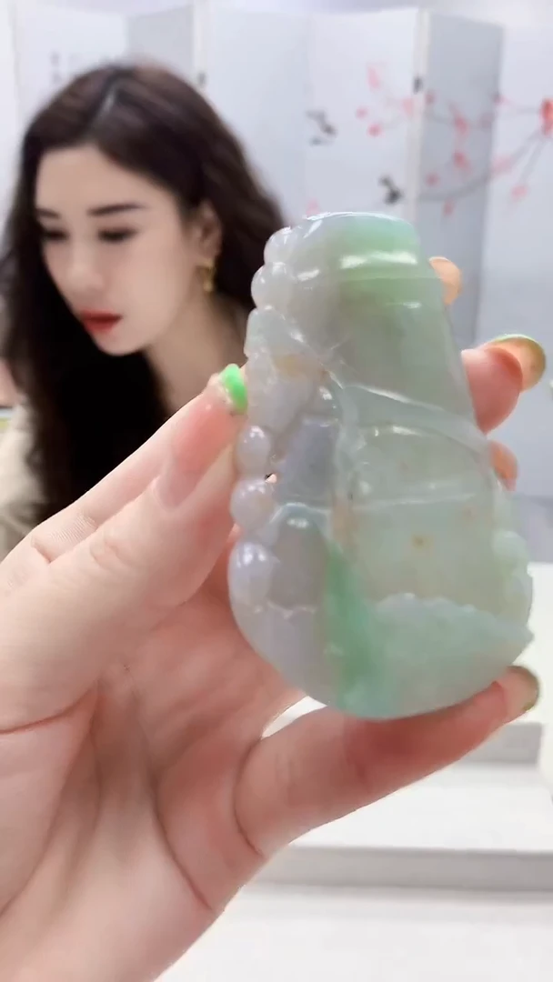 未镶嵌定制翡翠4829ry-毛货挂件75
