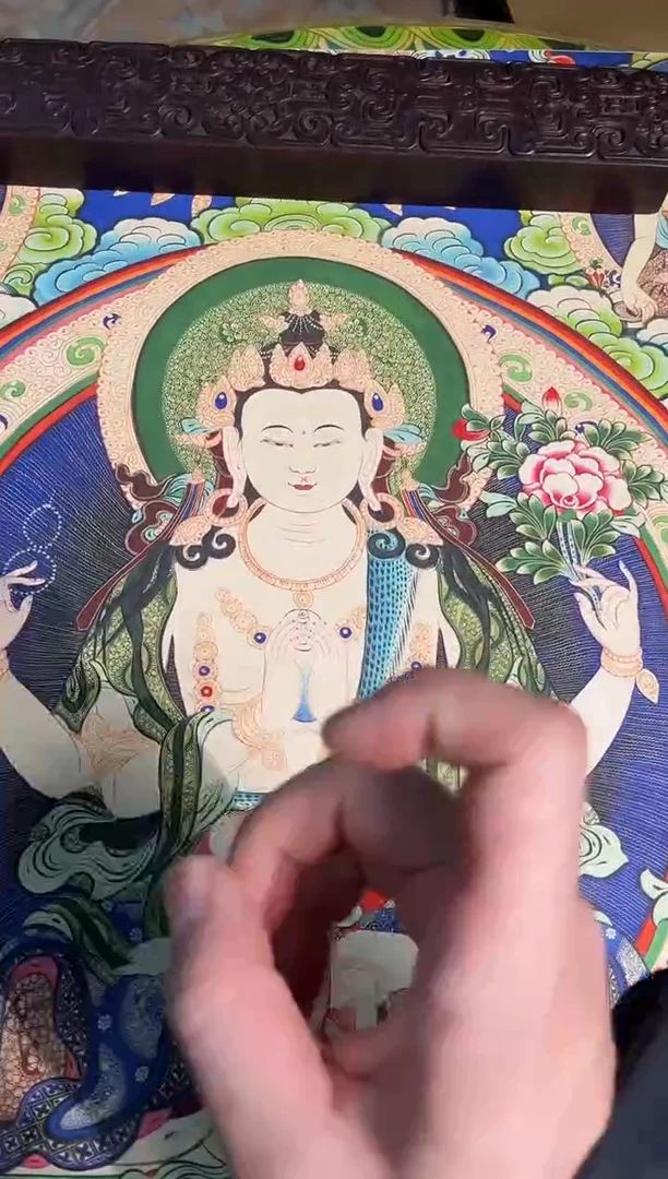卷轴画曦曦的唐卡tk160