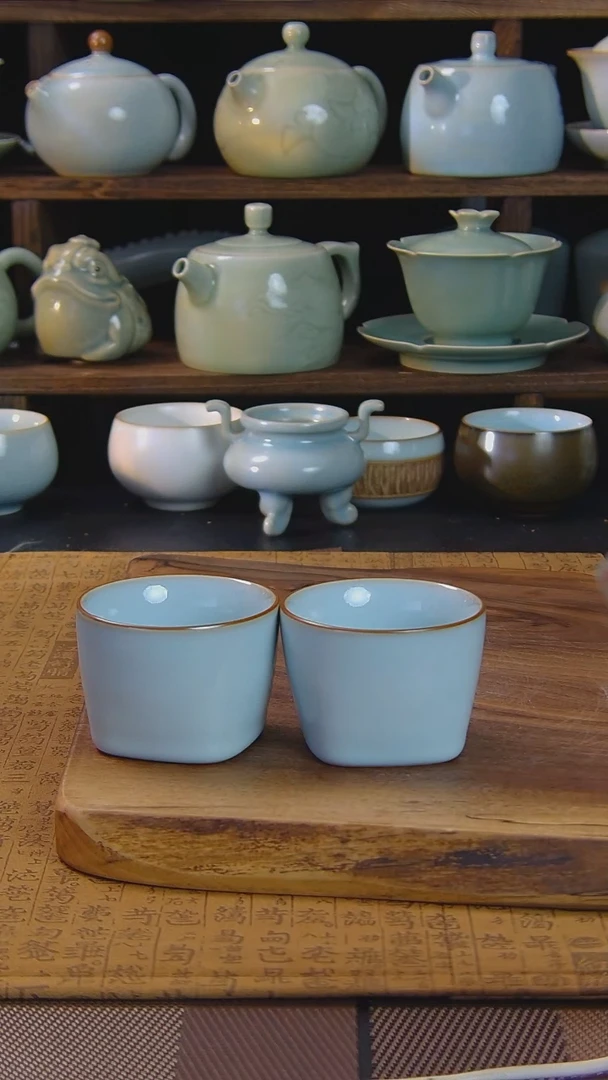 原矿原釉汝瓷福利杯