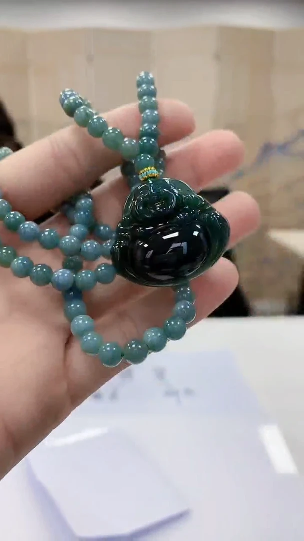 【闪购商品】定制翡翠未镶嵌5152bb-毛货挂件63赠珠链