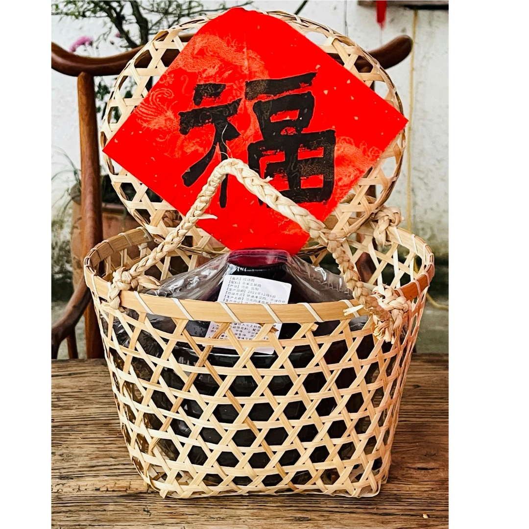 红烧肉/信阳传统美食/焖罐肉竹篓装/信阳农家土猪五花肉