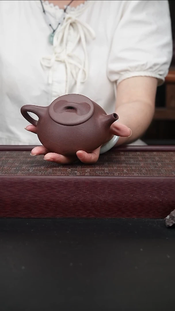 茶壶紫砂ld底槽青景舟石瓢200CC