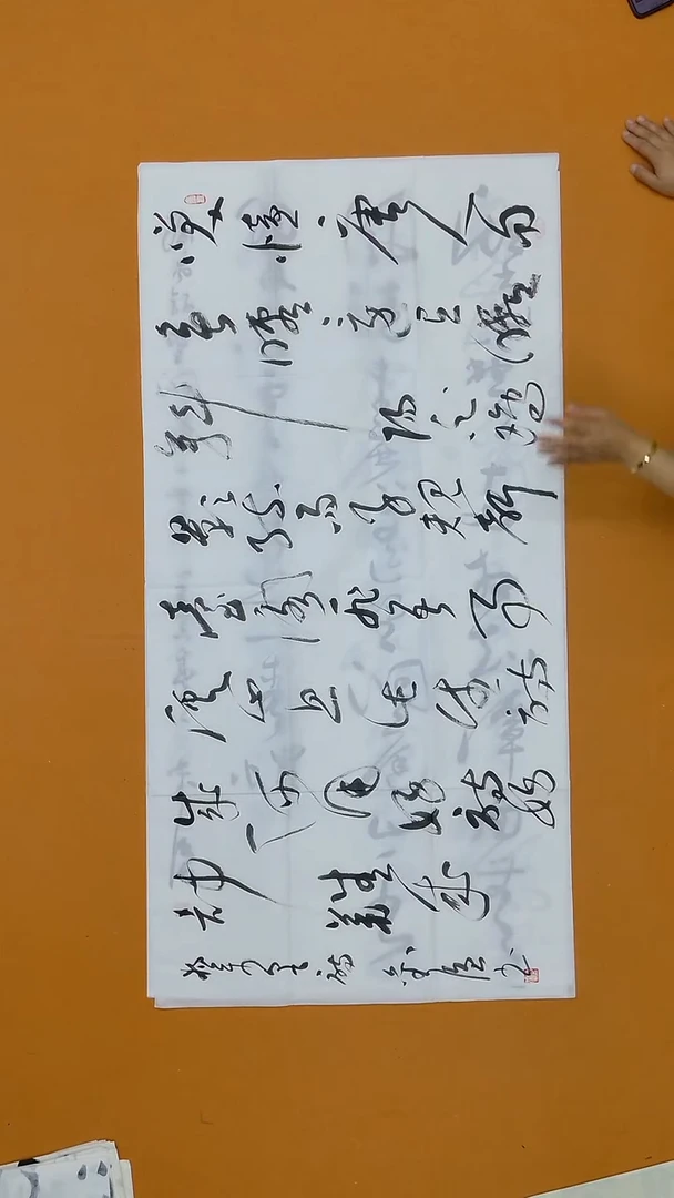 书法刘强   海南副主  138*68cm 8平尺