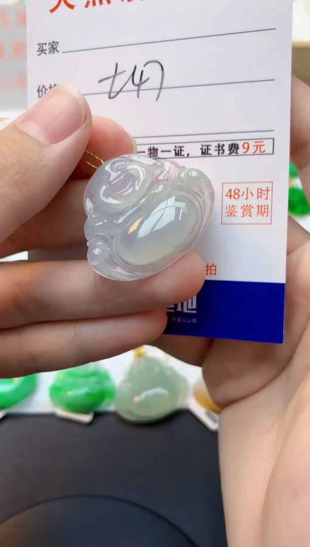 颈饰未镶嵌翡翠暖*天然缅甸A货翡翠百元以上9元证书费自理