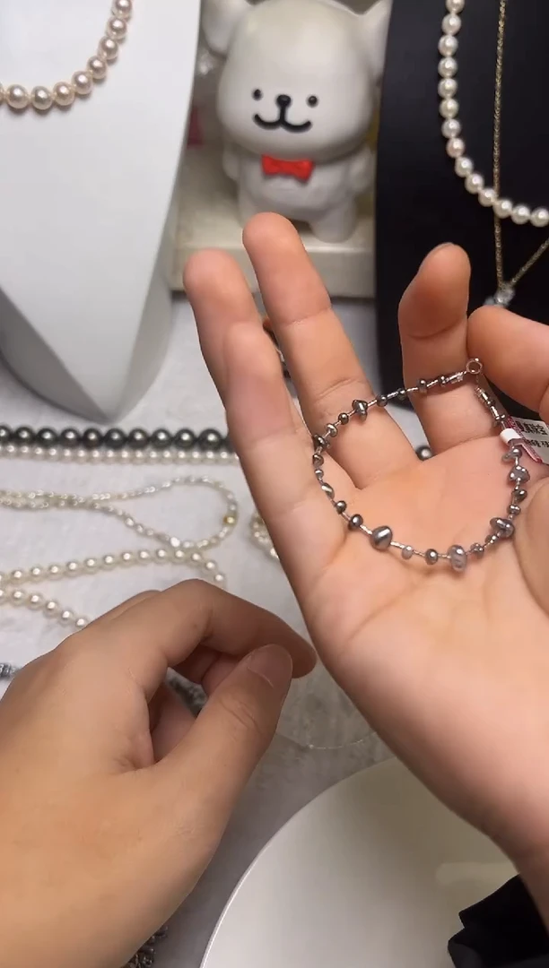 18K金镶嵌手绳海水珍珠珍珠
