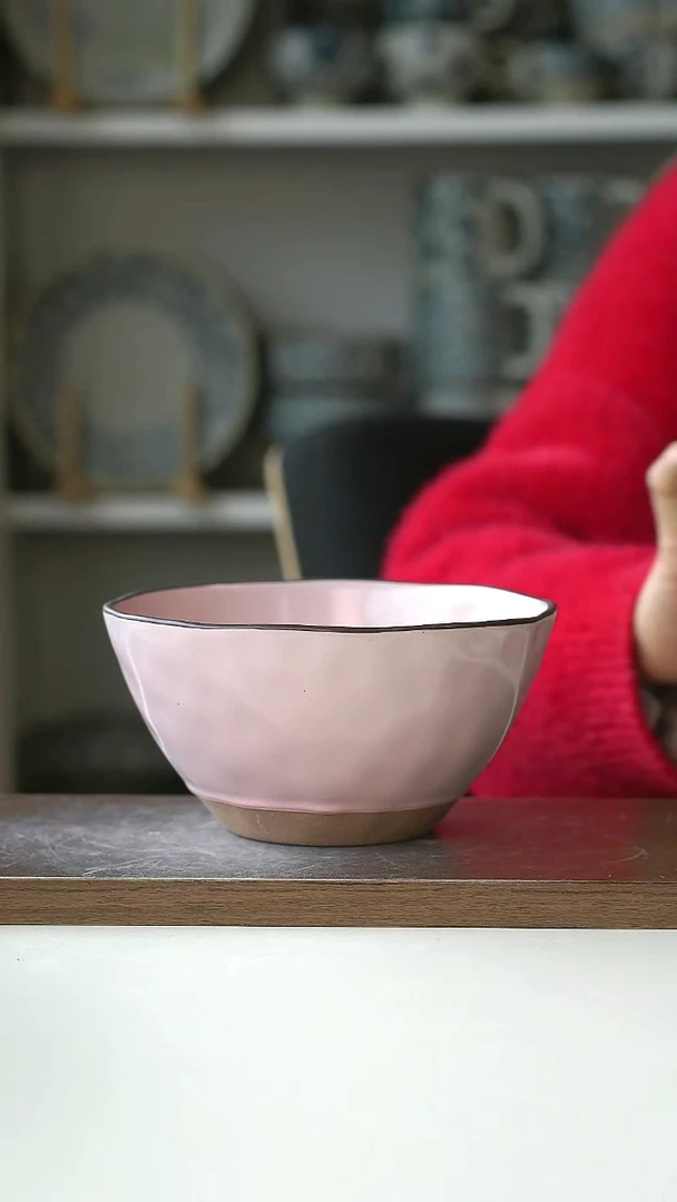 陶微瑕出德国仙女粉面汤碗15cm@4-2@