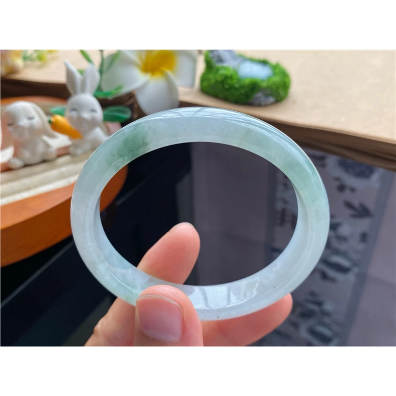 7.18批5740号57-49.9-12.9-7.2！贵妃！适合正圈55的天然翡翠手镯