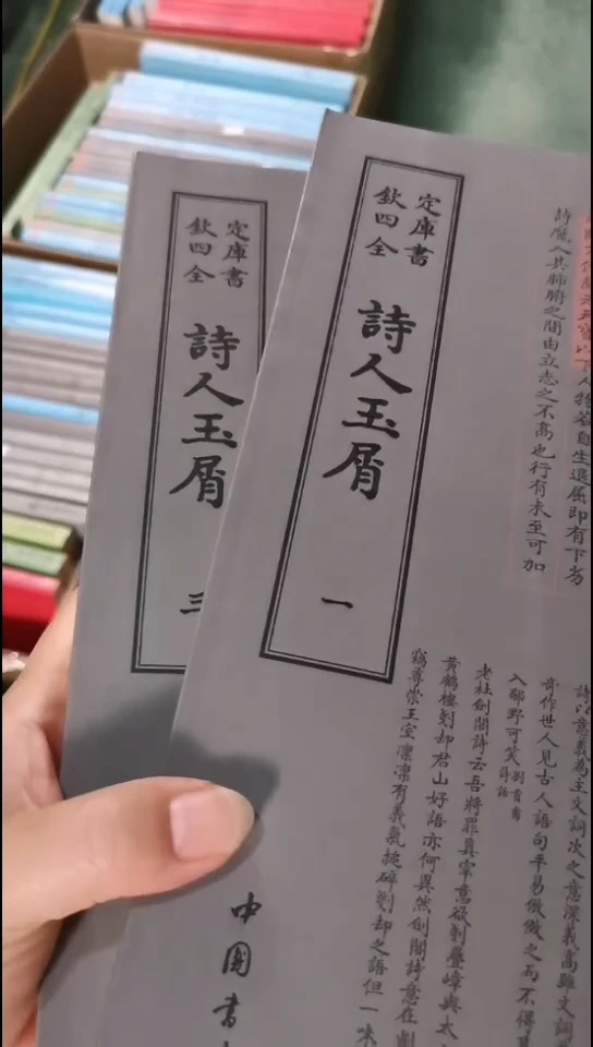 瑕疵四库诗人玉屑  第一册  第三册