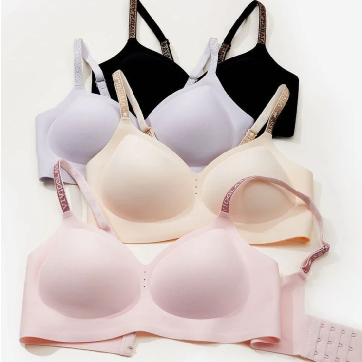 无痕美背聚拢提拉文胸舒适无痕性感内衣女百搭通勤时髦小胸