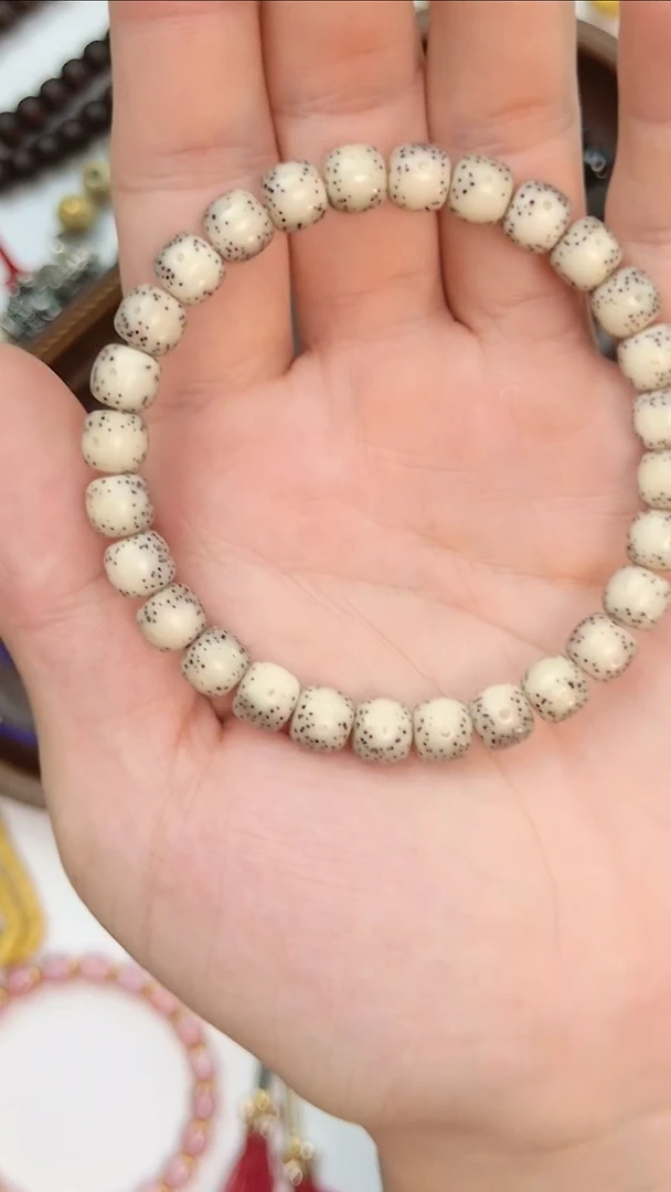 手串星月菩提小冰糖正月超大留白头货8*7mm