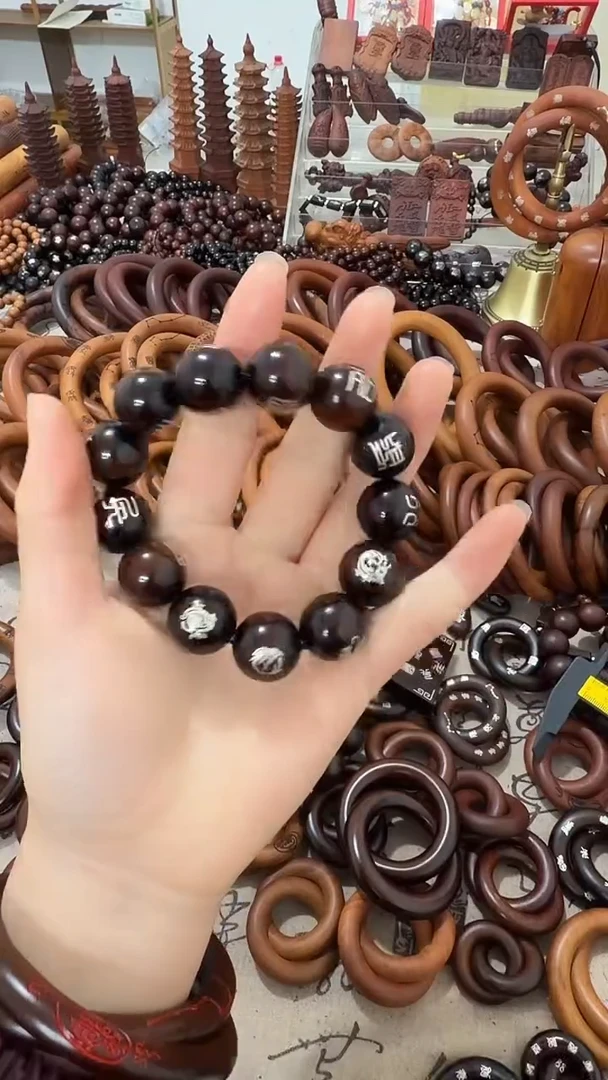 枣木手串 18       双面 襄