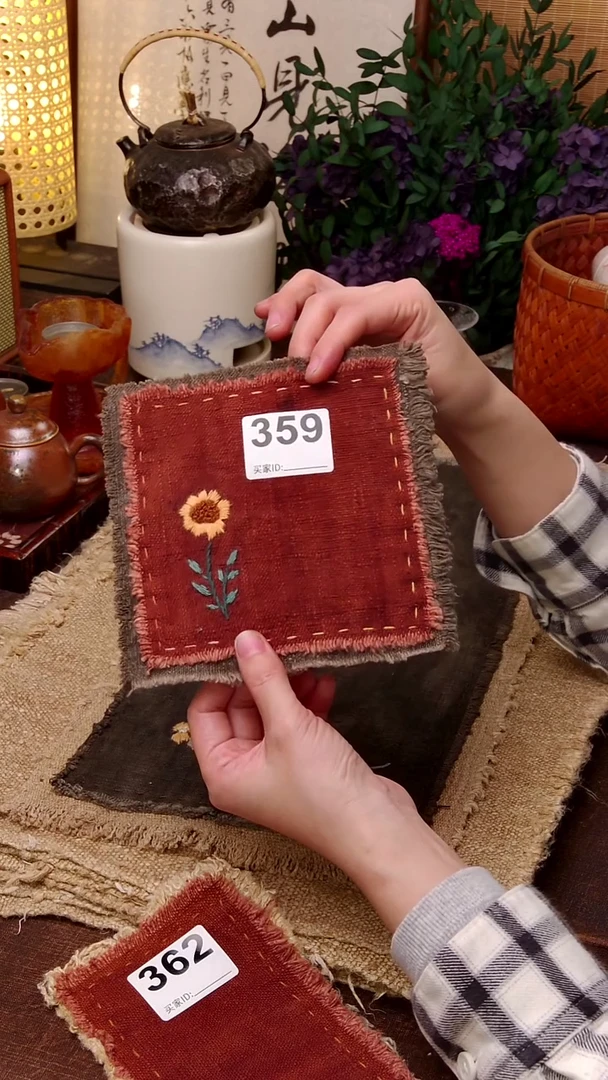 花*?Cici手作老口袋布茶席-359