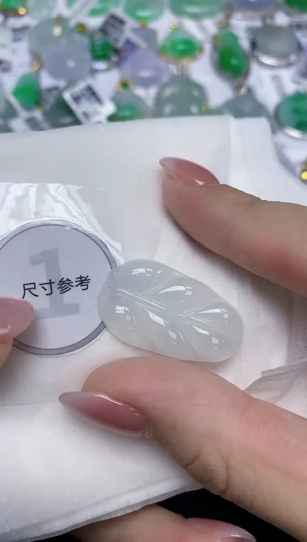 颈饰未镶嵌翡翠天然缅甸翡翠A货百元以上9元证书费自理