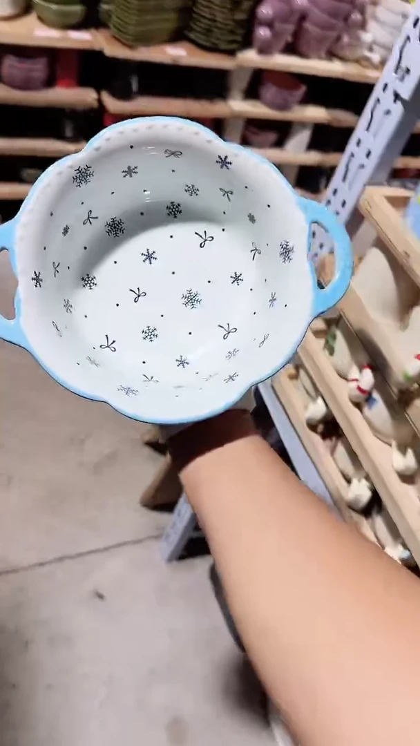 陶瓷双耳碗微瑕 凑满20元包邮