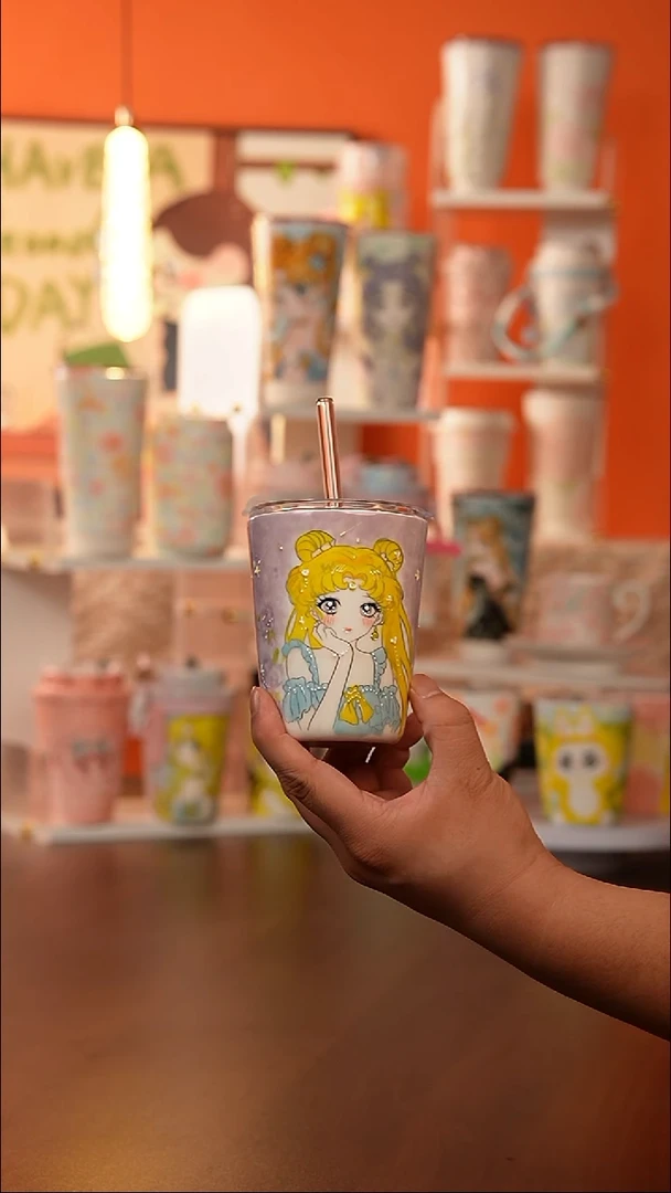 景德镇手工手绘文创陶瓷杯